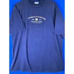 Vtg 90s Cadre Athletic University of Notre Dame Fighting Irish T-Shirt 2XL
